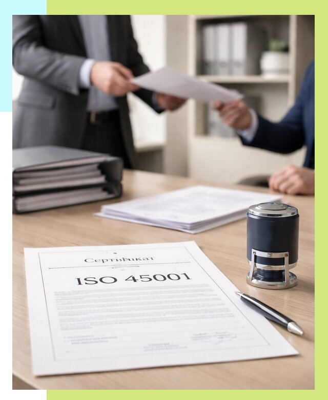 Сертификат ISO 45001 в Аксае под ключ от 45707 р. | Сертэкс